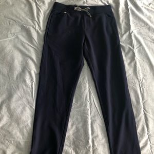 Navy Figs Scrubs - straight legged bottoms